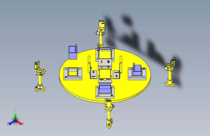 一款翻转物的工件检出3D图模型
