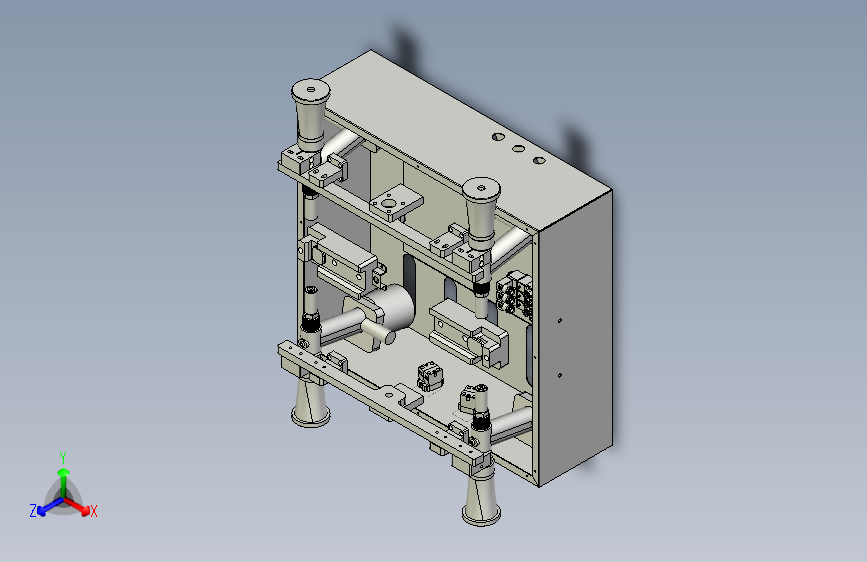 一款固定架拉钉治具3D模型