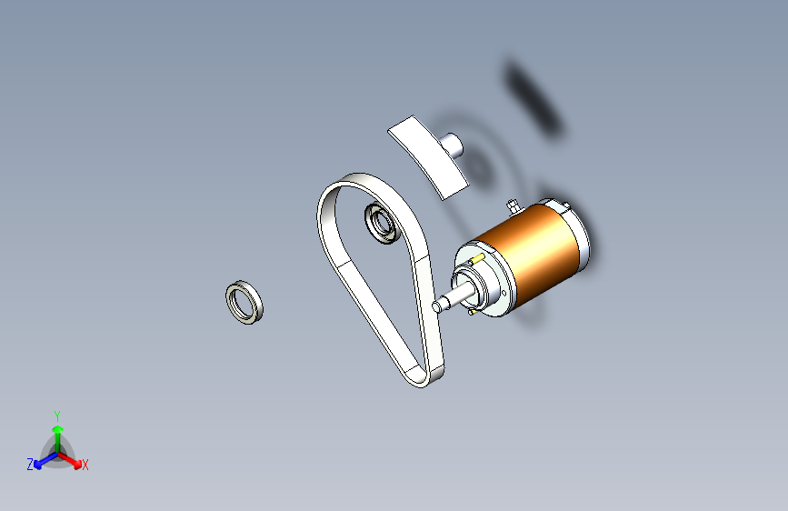 一款航空转子引擎3D图纸数模