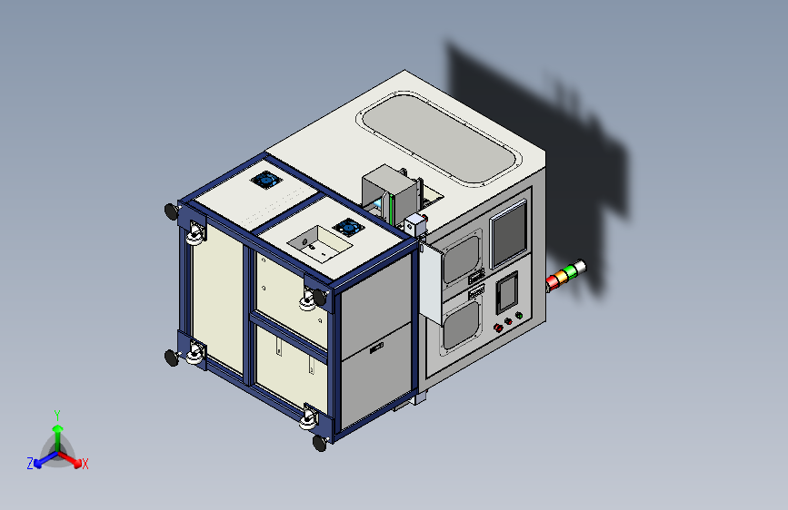 一款激光打标机3D模型