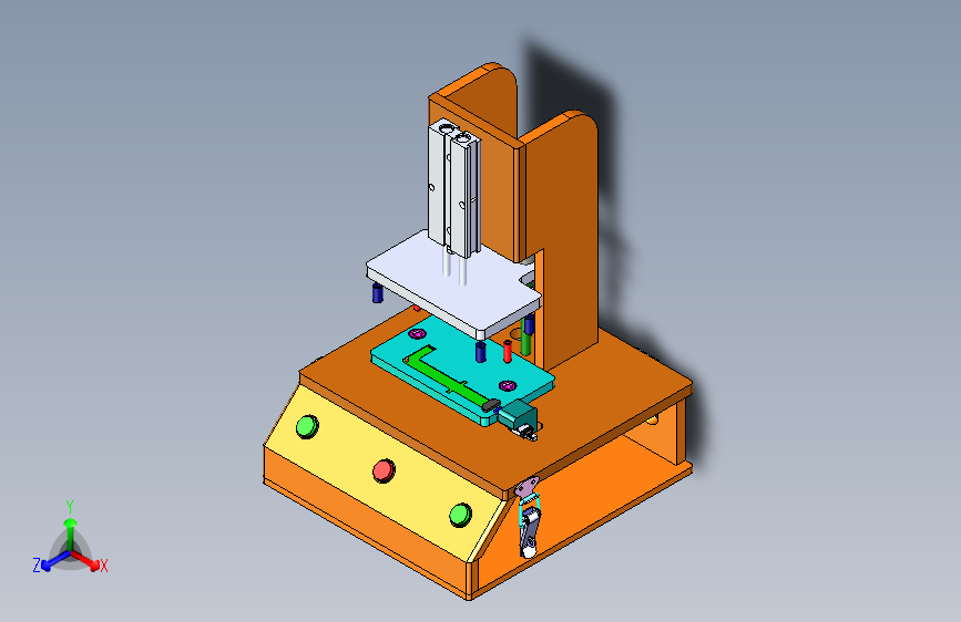 一款检验治具3D模型