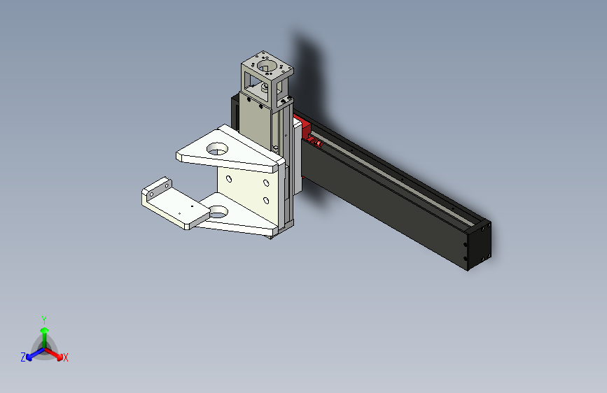 一款可变间距取料机械手3D模型