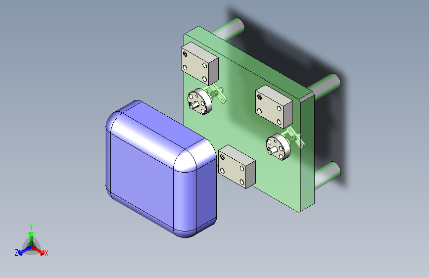 一款孔基准-定位机构3D数模