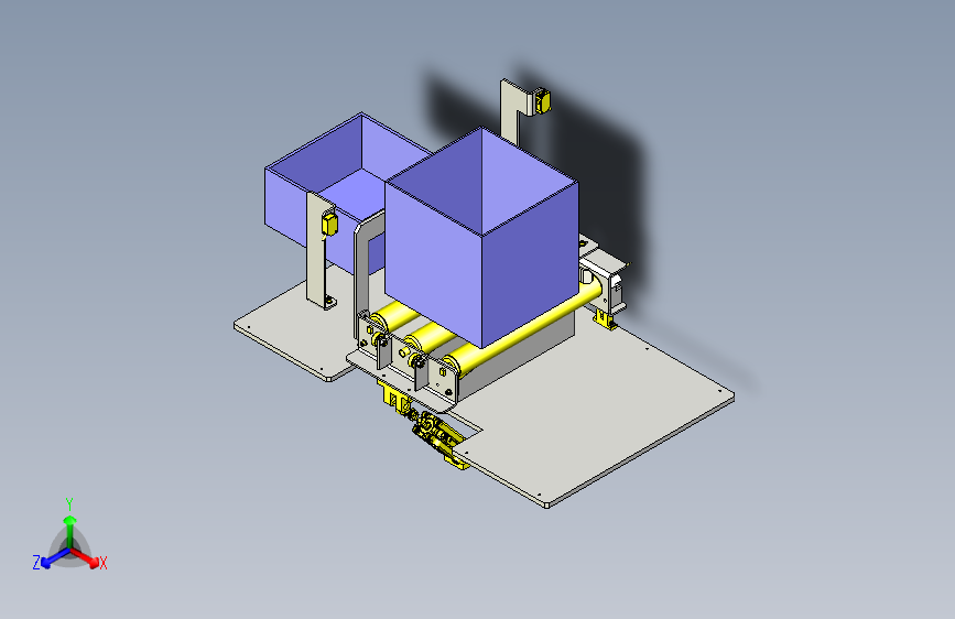 一款利用倾斜的分类（不同高度）机构3D模型