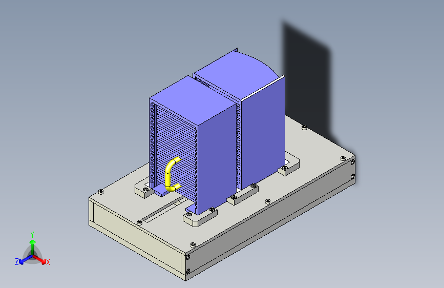 一款料架传送装置三维模型