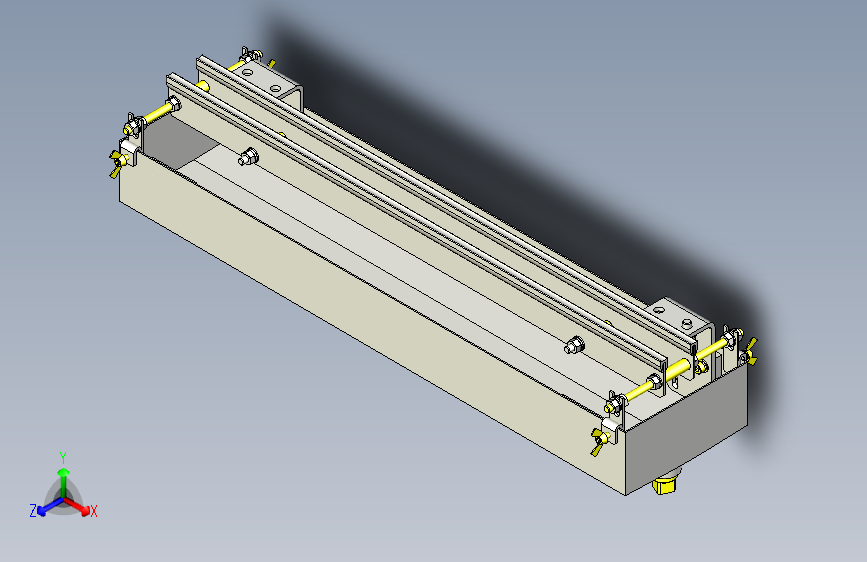 一款漏水回收槽3D图模型