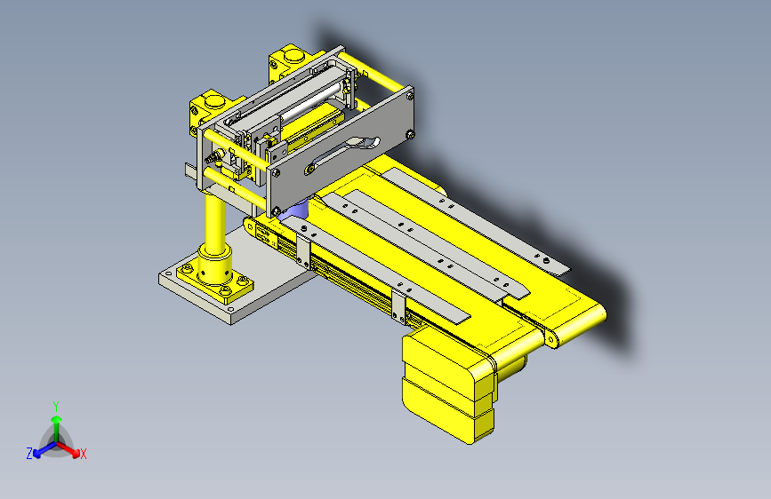一款平行输送机转移装置3D图纸