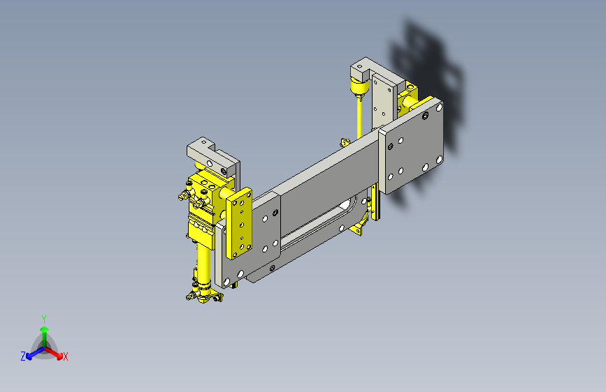 一款腔门开闭机构3D模型