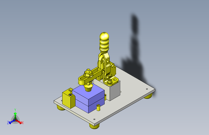 一款轻度压入夹具3D图纸