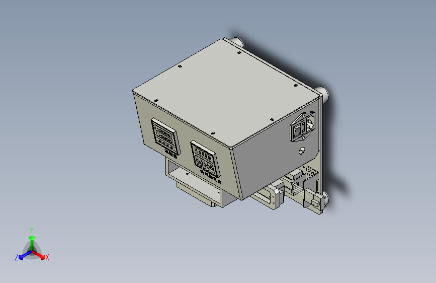 一款热压治具3D模型