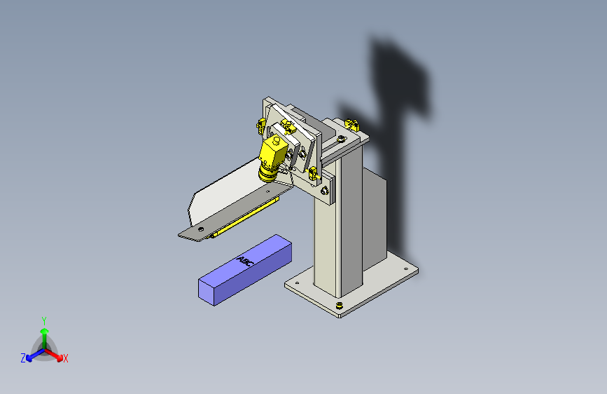 一款摄像机位置调整机构3D图模型