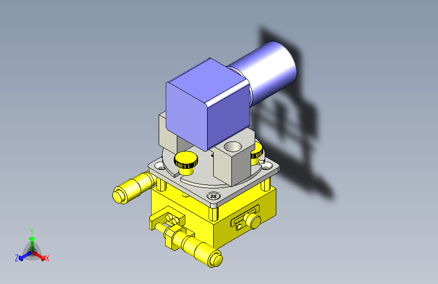 一款摄像头4轴调整台3D模型