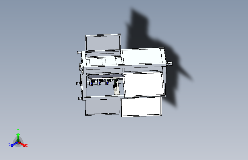 一款升料机3D模型