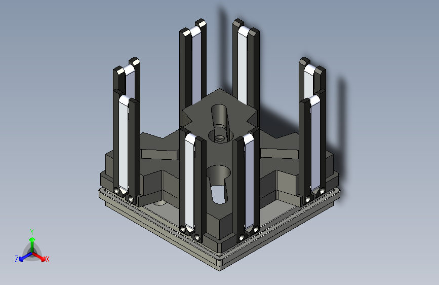 硅片盒3D模型