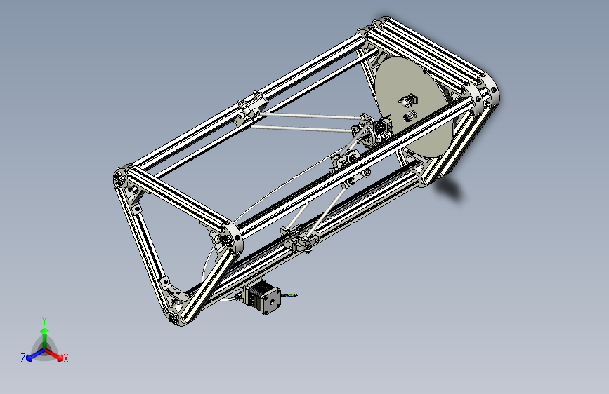 kossel800 3D打印机全套完整模型图