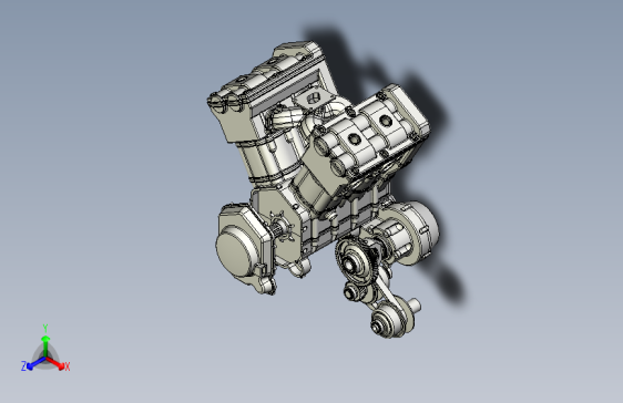 V4摩托车发动机