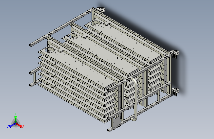 出风转接板工装车