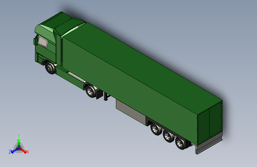 大型货运车3D模型