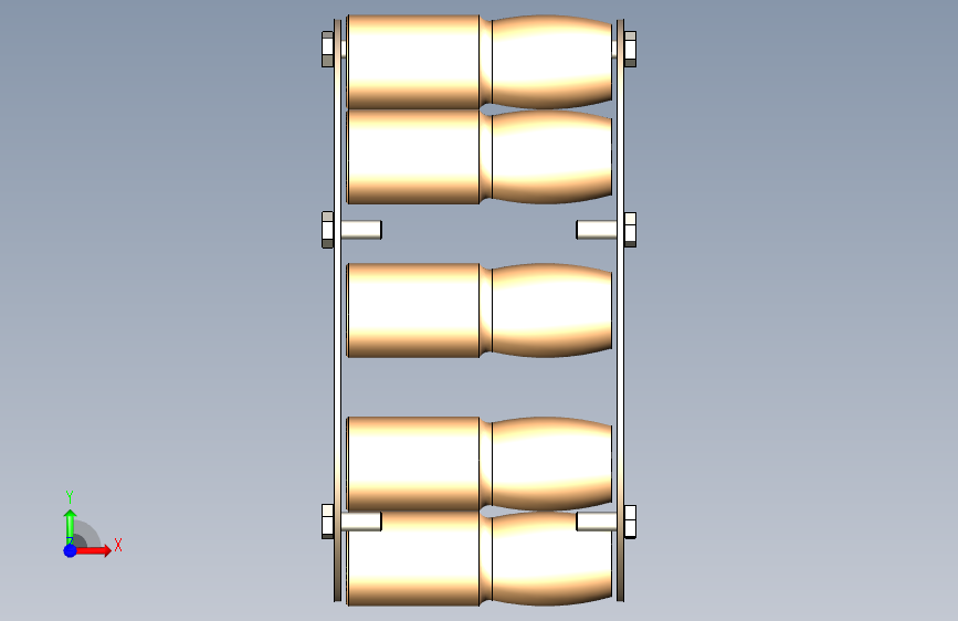 弹性柱销联轴器 LX6 60X122-70X137(圆弧销基准) 正面视图