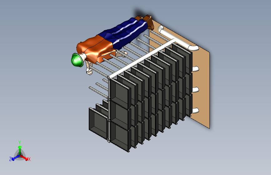 钢构载物架、筐体摆放架