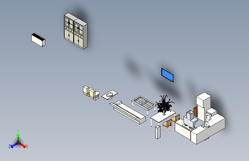 一个高层高房子的装修图带隔断和阁楼