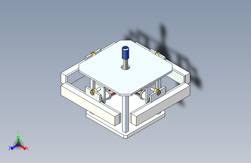 一种顶升自动夹紧机构