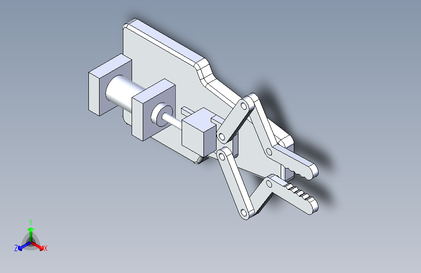 以气缸为动力源的机械手