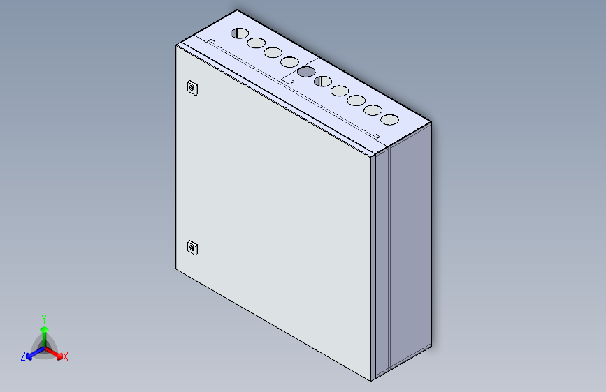 760x765x220配电箱(认证) 3D