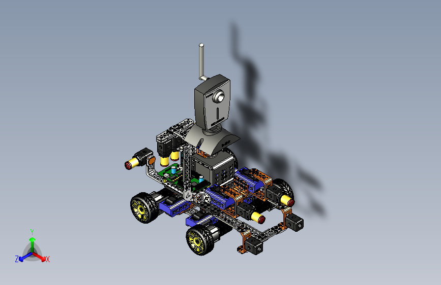 Arduino麦克纳姆轮（全向轮）四驱agv小车_Inventor 2023_模型图纸下载 – 懒石网