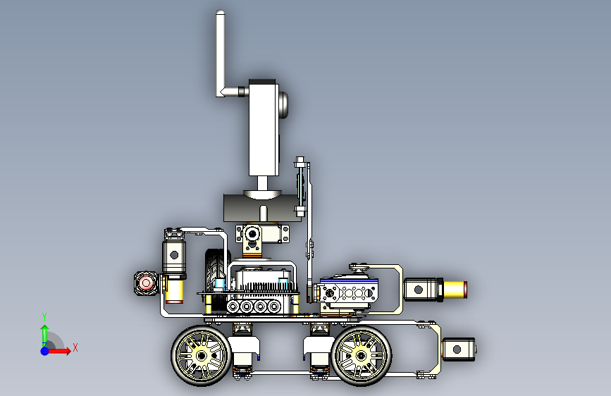 Arduino麦克纳姆轮（全向轮）四驱agv小车_Inventor 2023_模型图纸下载 – 懒石网