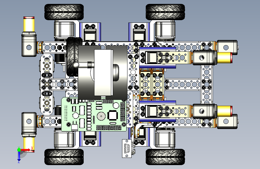 Arduino麦克纳姆轮（全向轮）四驱agv小车_Inventor 2023_模型图纸下载 – 懒石网