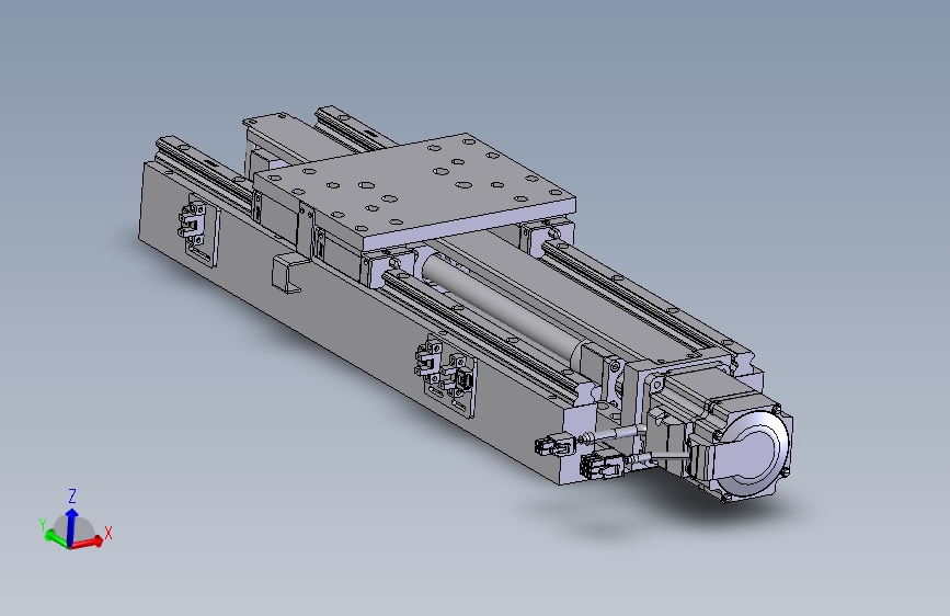 高精度自制丝杆模组 step格式
