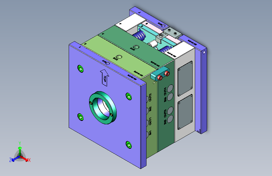变频器内部翻盖注塑模