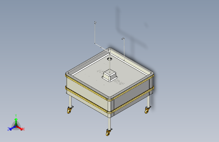 超市系列设备--冰鲜盘 3D模型