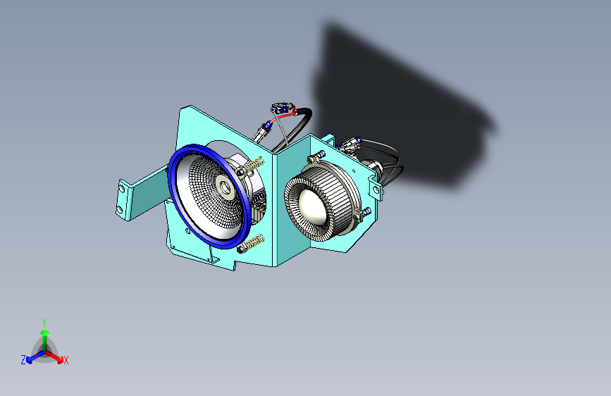机车氙气灯总成