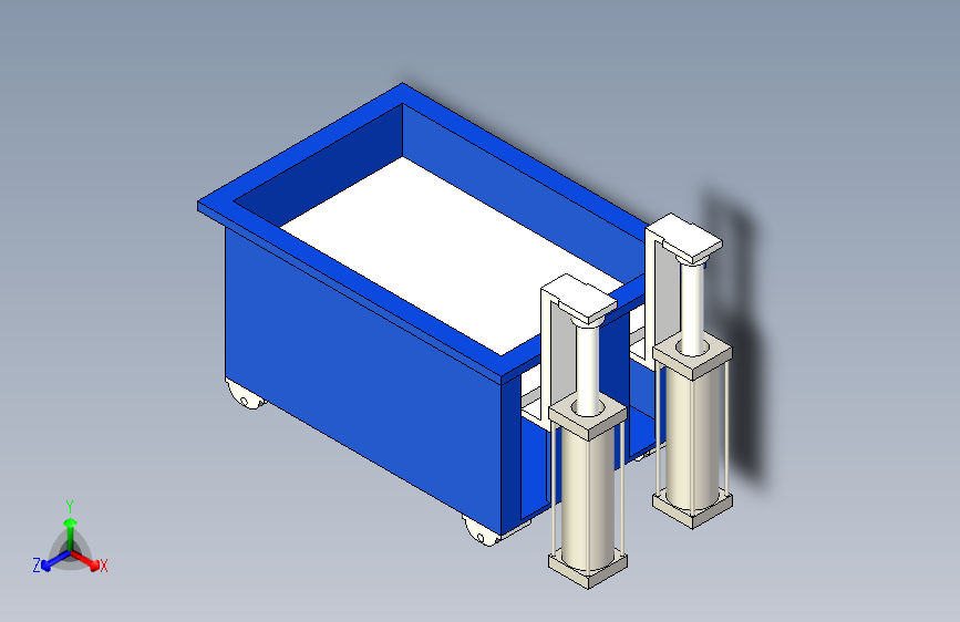 升降周转桶方案图纸