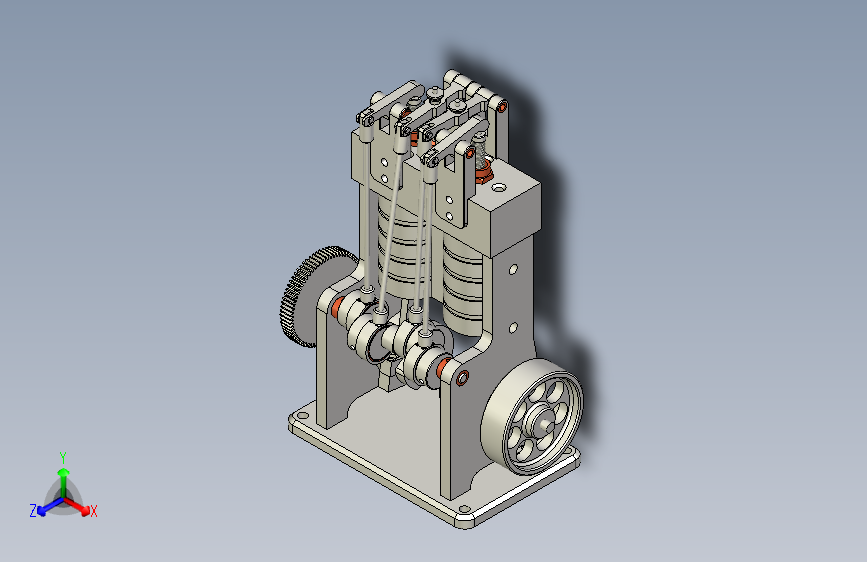 A0005292-09C-68-002缸立式蒸汽机使用推杆阀