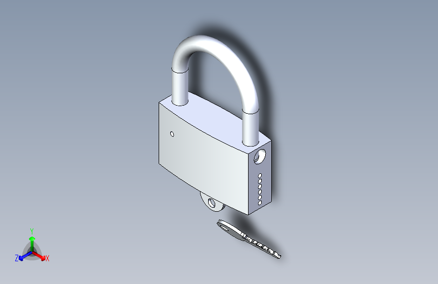 安全锁详细模型