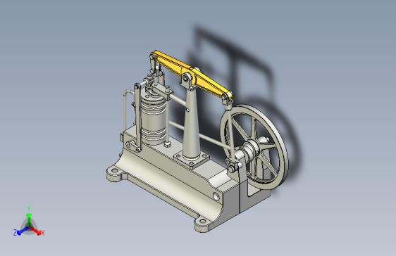 单缸蒸汽发动机