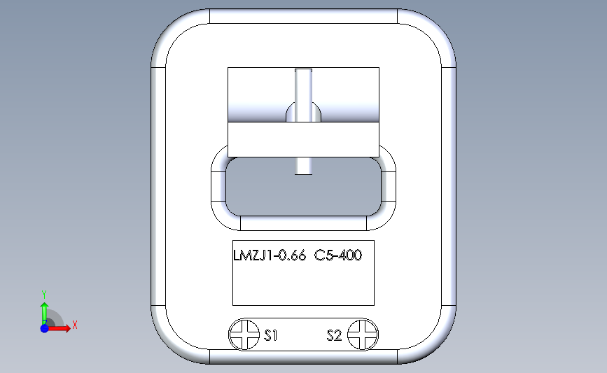 德力西电气 LMZJ1-0.66 C5-400 (2) - 副本 正面视图