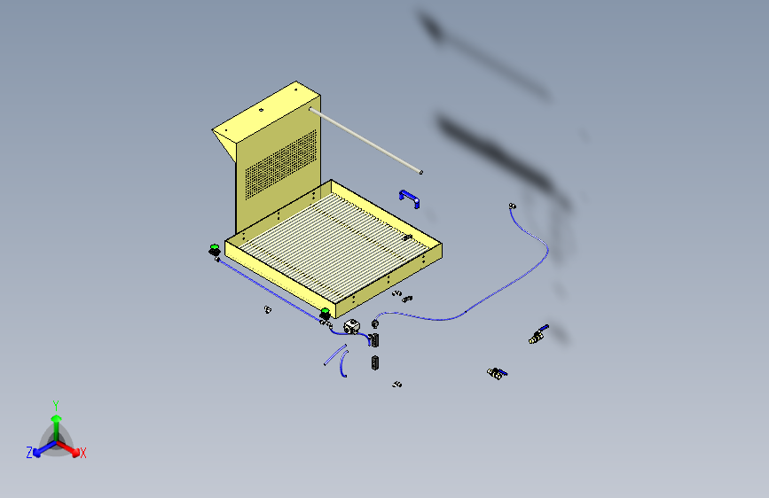 清洗机三维模型