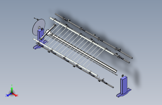 栅栏焊接夹具三维模型