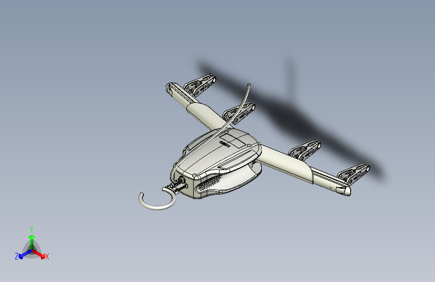 可伸缩电动风干衣架（外观+结构）