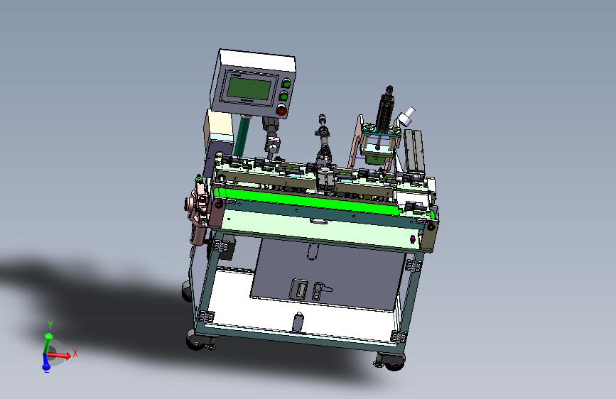 电池壳压字机总装