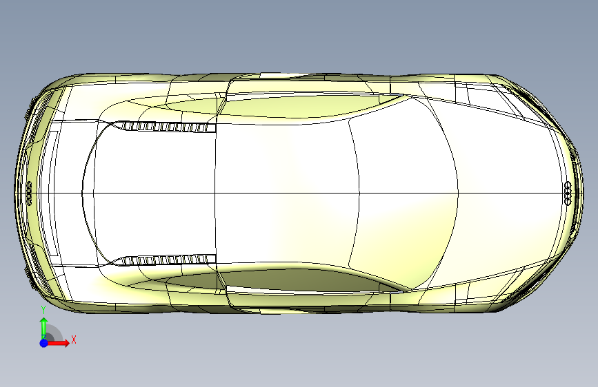 Audi R8 模型 正面视图