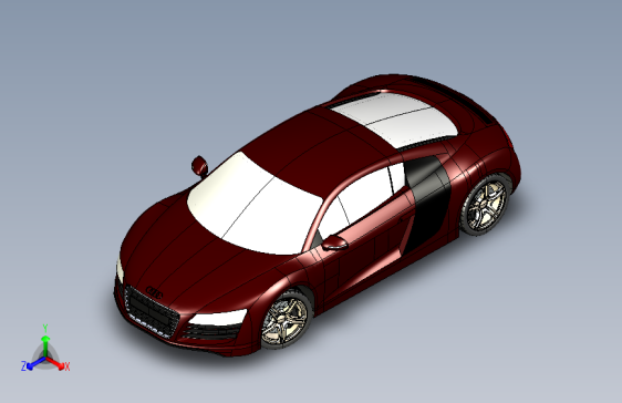 Audi R8车模