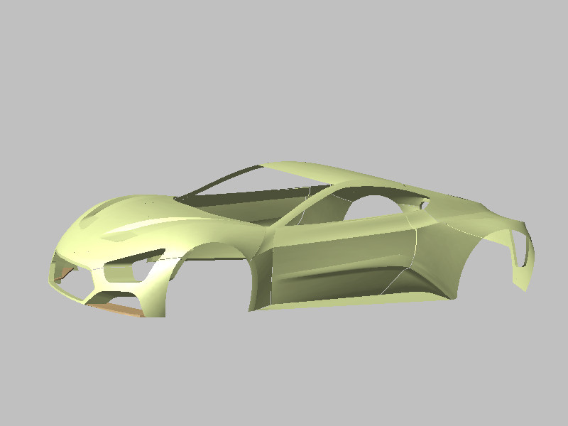 Zenvo跑车车身壳