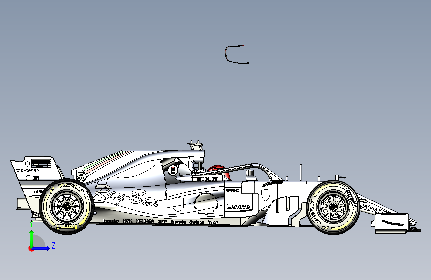 F1法拉利SF71H_Inventor 2023_模型图纸下载 – 懒石网