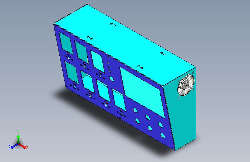 触摸屏操作面板三维