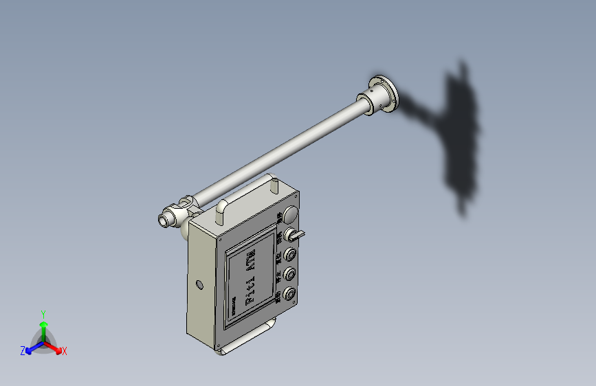 触摸屏控制箱旋转支架安装盒模组